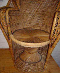 Wicker deals chair seat